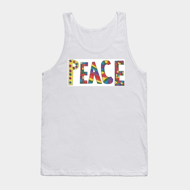 Peace: Word Art Tank Top by DanielleGensler